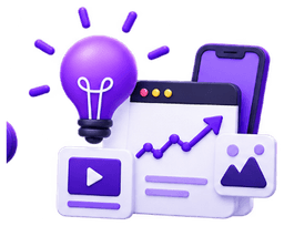 3D Lightbulb Idea and Smartphone Analytics